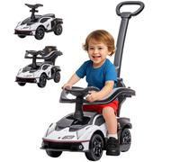 Lamborghini Macchinina Bambini 2 in 1 86.5x40x89.5 cm Bianco Auto per Bambini