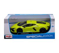Lamborghini Revuelto, Modello Auto in Scala 1:18, Cofano, Tronco e Sportelli Mobili, Verde Lime
