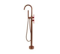 Lamborghini Spectra rubinetto vasca freestanding in acciaio inox, per corpo incasso, SPE9991-PRS+SPE0090-FL, Lamborghini Spectra brushed copper [Rubinetteria Bagno > Rubinetteria Vasca]