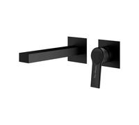 Lamborghini Vortex rubinetto lavabo a parete, per corpo incasso, VOR9911-NO+LEV002A-NONO+BOQ0258-NOTL, Lamborghini Vortex matt black [Rubinetteria Bagno > Rubinetteria Lavabo]
