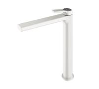 Lamborghini Vortex rubinetto lavabo con corpo del rubinetto rialzato, VOR9952-BO+LEV002-BOCA, Lamborghini Vortex arctic white [Rubinetteria Bagno > Rubinetteria Lavabo]