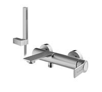 Lamborghini Vortex rubinetto vasca con set doccia, VOR9920-CS+LEV002A-CSBO, Lamborghini Vortex brushed silver [Rubinetteria Bagno > Rubinetteria Vasca]