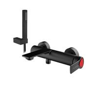 Lamborghini Vortex rubinetto vasca con set doccia, VOR9920-NO+LEV002A-NOFL, Lamborghini Vortex matt black [Rubinetteria Bagno > Rubinetteria Vasca]