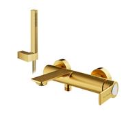 Lamborghini Vortex rubinetto vasca con set doccia, VOR9920-OB+LEV002A-OBBO, Lamborghini Vortex brushed gold [Rubinetteria Bagno > Rubinetteria Vasca]