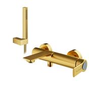 Lamborghini Vortex rubinetto vasca con set doccia, VOR9920-OB+LEV002A-OBIN, Lamborghini Vortex brushed gold [Rubinetteria Bagno > Rubinetteria Vasca]