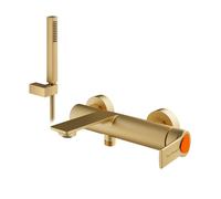 Lamborghini Vortex rubinetto vasca con set doccia, VOR9920-OS+LEV002A-OSFB, Lamborghini Vortex noble gold [Rubinetteria Bagno > Rubinetteria Vasca]