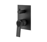 Lamborghini Vortex rubinetto vasca/doccia per 2-3 uscite, incluso corpo incasso, VOR1991-NO+LEV002A-NONO+INT9036-00TL, Lamborghini Vortex matt black [Rubinetteria Bagno > Rubinetteria Doccia]