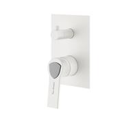 Lamborghini Vortex rubinetto vasca/doccia per 2-3 uscite, per corpo incasso, VOR1991-BO+LEV002A-BOIN, Lamborghini Vortex arctic white [Rubinetteria Bagno > Rubinetteria Doccia]