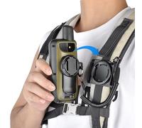 Lamborsafe Supporto da zaino per GPS portatile Garmin serie eTrex/GPSMAP | Tracolla antiscivolo con cinghia di sicurezza