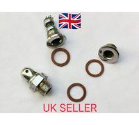 Lambretta Cromato Olio Aspirazione Magnetico Kit Dado Ottone Acciaio Inox Full