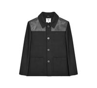Lambretta Giacca da asino da uomo con pannelli in PVC, Nero , L
