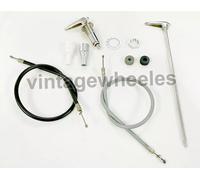 Lambretta Gp DL Ottone Cromo S.S Starter Carburante Leva Kit Gommino Cavo Tappo