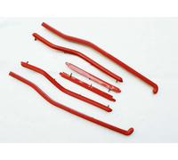 Lambretta Gp / DL Plastica Posteriore Pavimento Runner Strisce Set Red Superiore