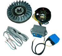 Lambretta Gp Elettronica Accensione Kit Con Cablaggio 12V Piccolo Cono Tipo Aes