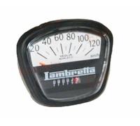 Lambretta Gp Nero Bianco Viso Tachimetro 120 km/H Veglia Borletti Speedo