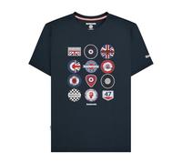 Lambretta Maglietta a maniche corte da uomo con distintivi, Marina Militare, M