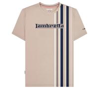Lambretta Maglietta da uomo a righe, Pietra, XL