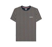 Lambretta Maglietta da uomo con stampa, Navy/Tabacco, L
