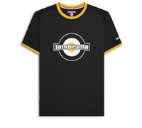 Lambretta Maglietta da uomo Ringer, nero/oro, XL
