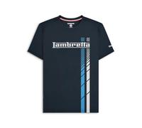 Lambretta Magliette retrò da uomo a righe da corsa, Marina Militare, M