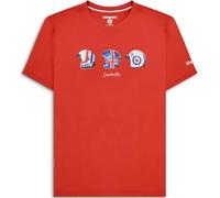 Lambretta Mens Casco Logo Retro T Shirt, Rosso, M