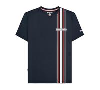 Lambretta Mens Racing Stripe Logo Retro T Shirt, Marina Militare, 3XL
