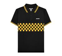 Lambretta Polo bicolore con punta, Nero oro, XXL