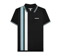 Lambretta Polo da uomo a maniche corte a righe verticali, Nero , L
