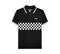 Lambretta - Polo da uomo a maniche corte, Nero , L
