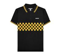 Lambretta - Polo da uomo a maniche corte, Nero oro, L