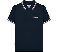 Lambretta Polo da uomo con punta, Blu navy/Bianco/Arancione/Azura, M