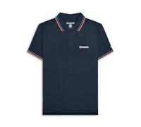 Lambretta Polo da uomo con punta, Blu navy/Blu/Zucca, XL