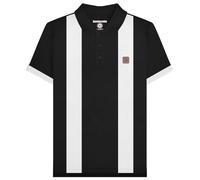 Lambretta Polo da uomo Vint, Nero/Bianco, 3XL