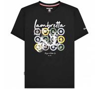 Lambretta Scooter Brand Tee Uomo T-shirt SS1503-BLK nero 2XL