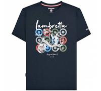 Lambretta Scooter Brand Tee Uomo T-shirt SS1503-NAVY blu L