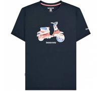 Lambretta Scooter Flag Tee Uomo T-shirt SS1208-NVY blu M