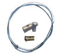 Lambretta Serie 1,2 & 3 Li / TV Grigio extra Lungo Farfalla Cavo + Perni