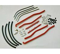 Lambretta Serie 3 Rosso Pavimento Runner Kit Canali Terminali Inox Steel Fixings