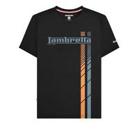 Lambretta SS25 Maglietta Grande e Alto Striscia Da Corsa Uomo (LB272)