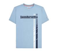 Lambretta SS25 Maglietta Grande e Alto Striscia Da Corsa Uomo (LB272)