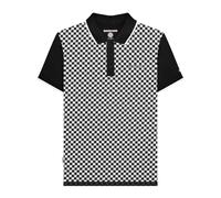 Lambretta SS25 Maglietta Polo Grande e Alto Due Toni Uomo (LB262)
