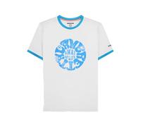 Lambretta T-shirt da uomo a maniche corte con scollo rotondo, bianco, 4XL