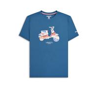 Lambretta T-shirt da uomo con bandiera, Blu, XL