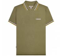 Lambretta Triple Tipped Uomo Polo SS1650-KHAKI-WNG verde L