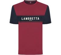 Lambretta Uomo T-Shirt Superiore Blu Bianco Nero Rosso Multicolore Giallo Nuovo