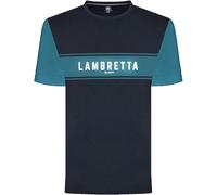 Lambretta Uomo T-Shirt Superiore Blu Bianco Nero Rosso Multicolore Giallo Nuovo