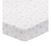 Lambs & Ivy Watercolor pastello Rainbow 100% cotone Baby Lenzuolo con angoli per culla