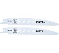 lame alternative per metallo kwb BiM (per metallo, alluminio e lamiera, albero universale da 1/2'', 2 pezzi, passo dei denti variabile, per tagli fini e puliti)