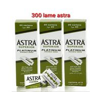Lame da barba Astra Superior Platinum 300 lamette x rasatura uomo 100x3