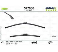 Lame Del Tergicristallo Anteriore Flat Valeo Per Renault Captur II